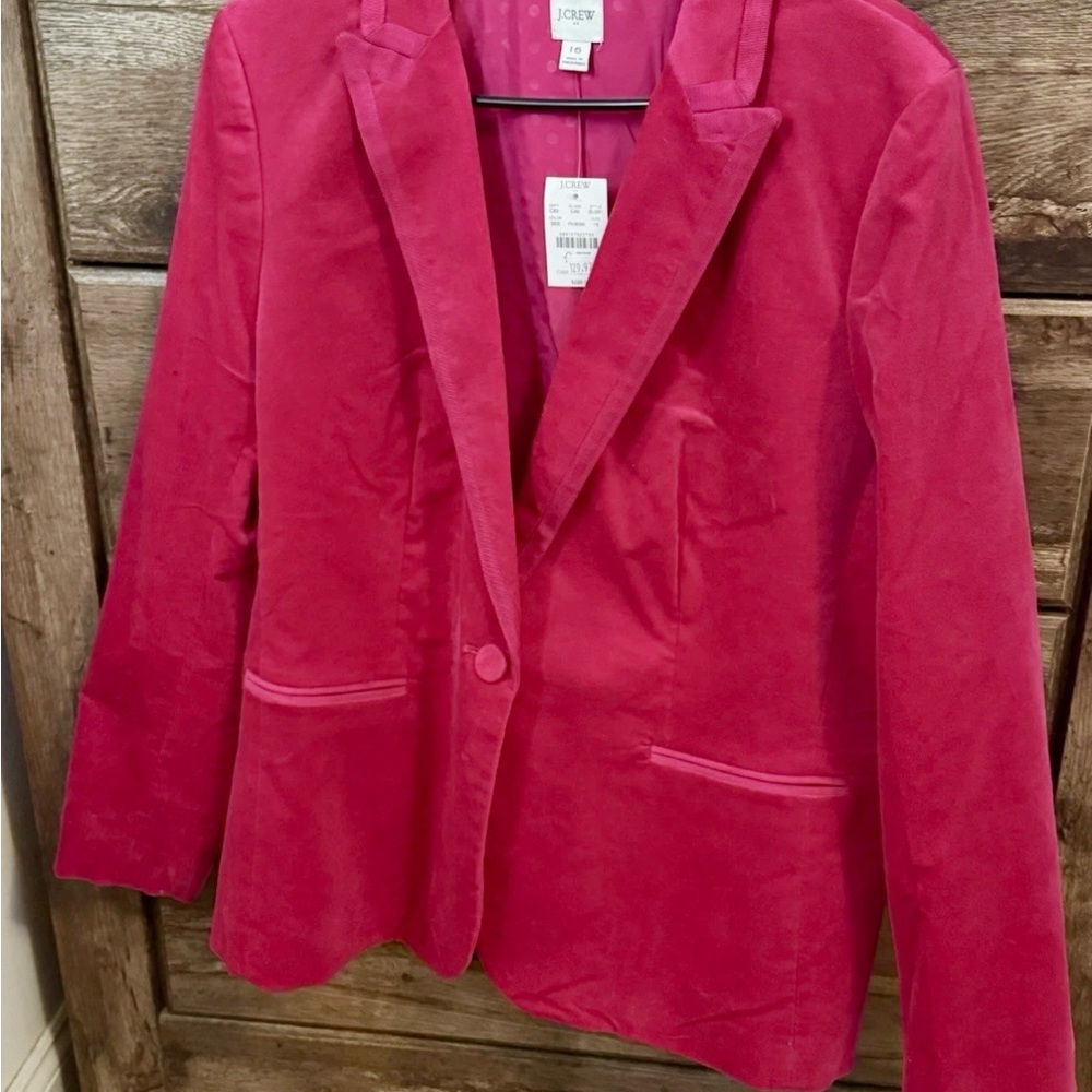 J. Crew Women's Vibrant Pink Blazer